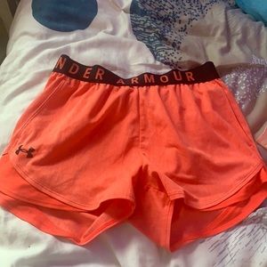 I am selling hot pink under armor shorts